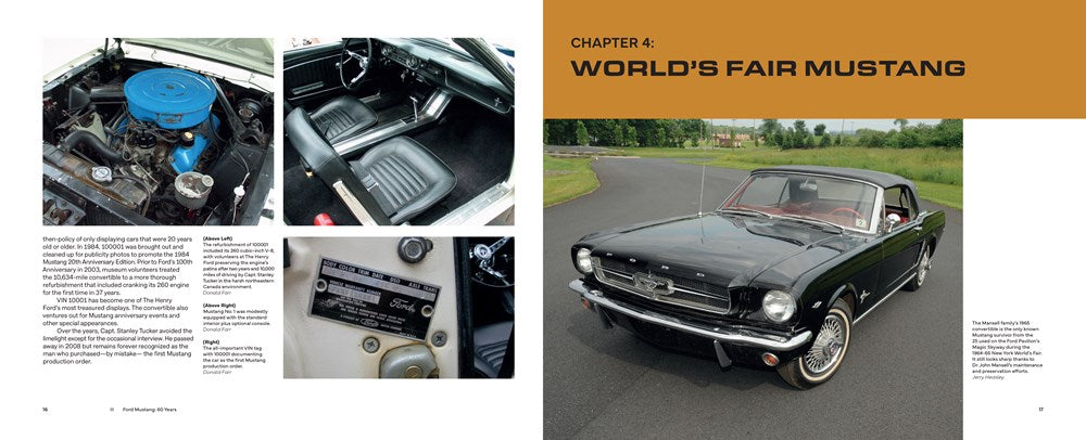 Interior Image of Ford Mustang 60 Years Book