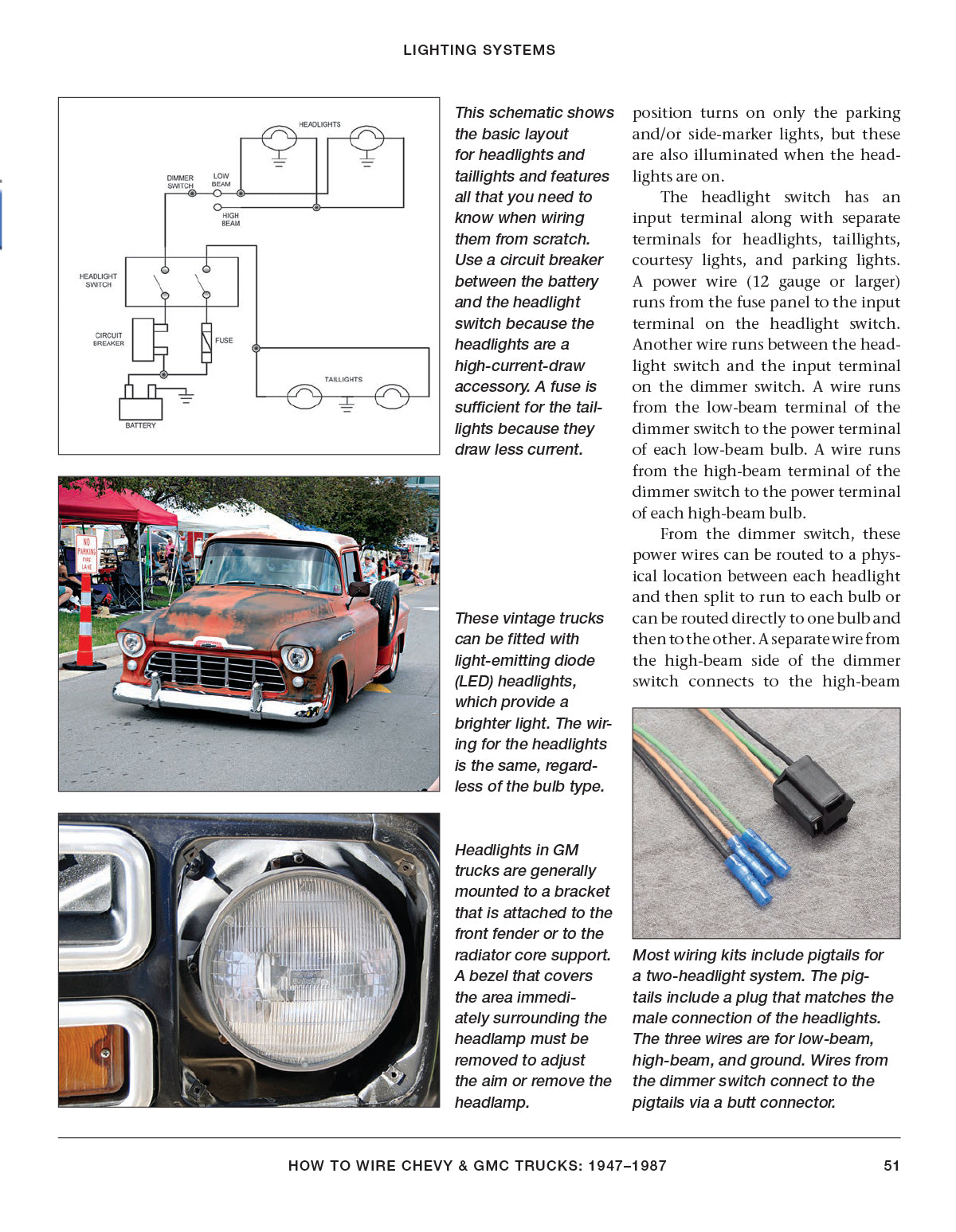 Close-Up of Wiring Diagrams in the Book