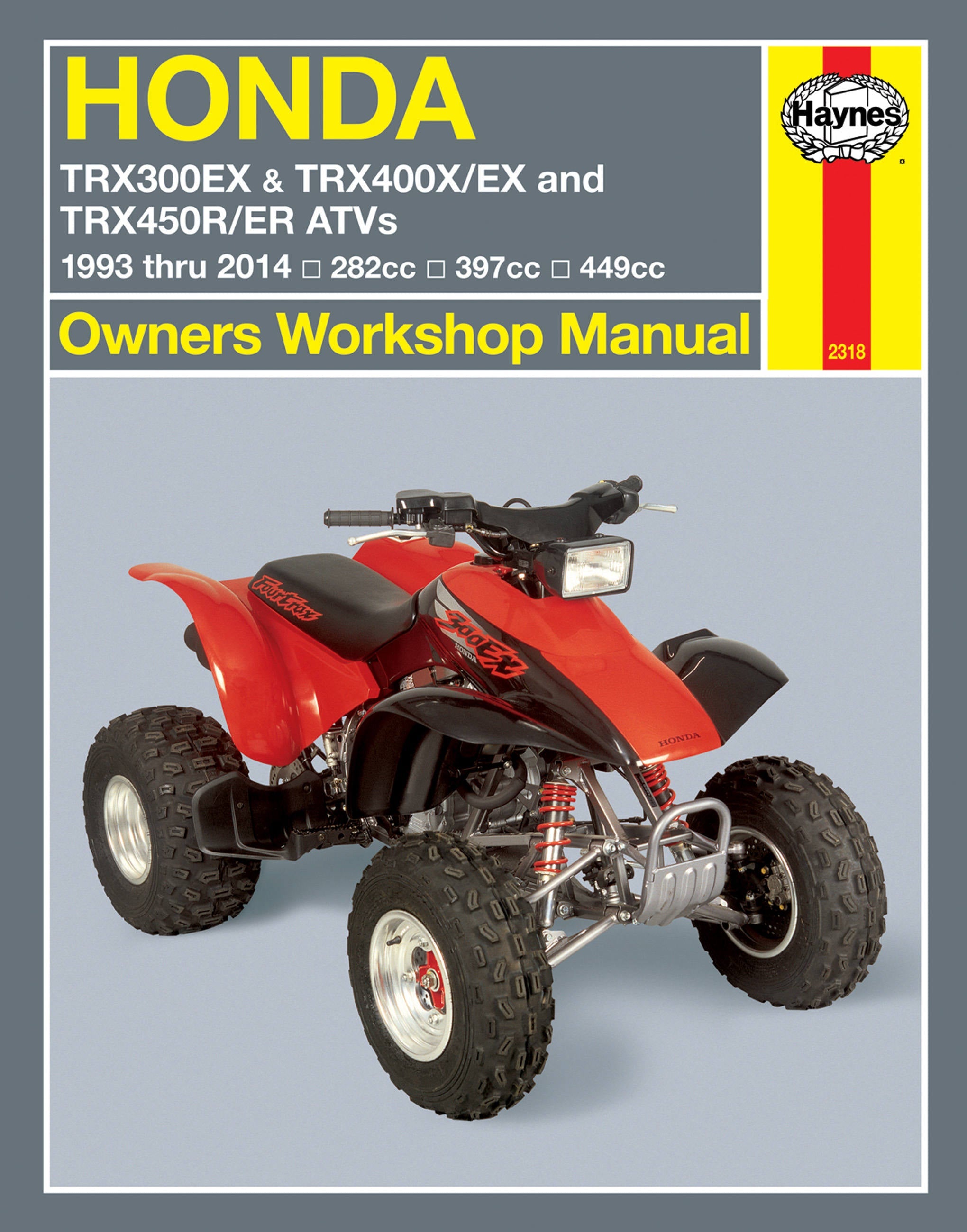 Honda TRX300EX & TRX400X/EX and TRX450R/ER ATVs 1993 thru 2014 –  MidlifeClassicCars.com