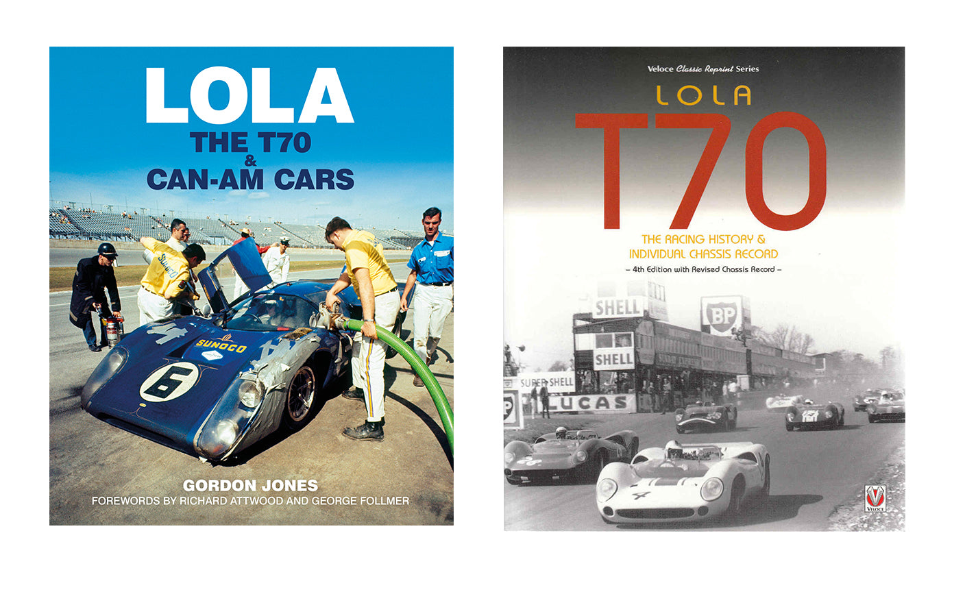 Lola: The T70 and Can-Am Cars & The Racing History & Individual Chassis  Record (2 Book Set)